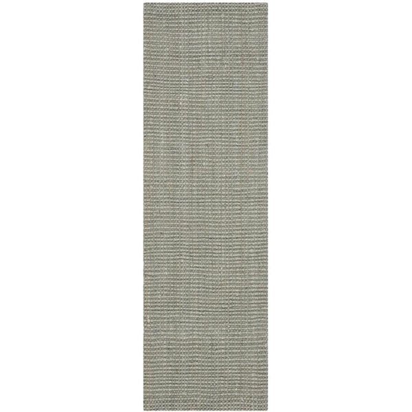 Natural Fiber Runner Rug, Grey - 2 ft.-3 in. x 19 ft., Safavieh, Mfr#: NF730B-219